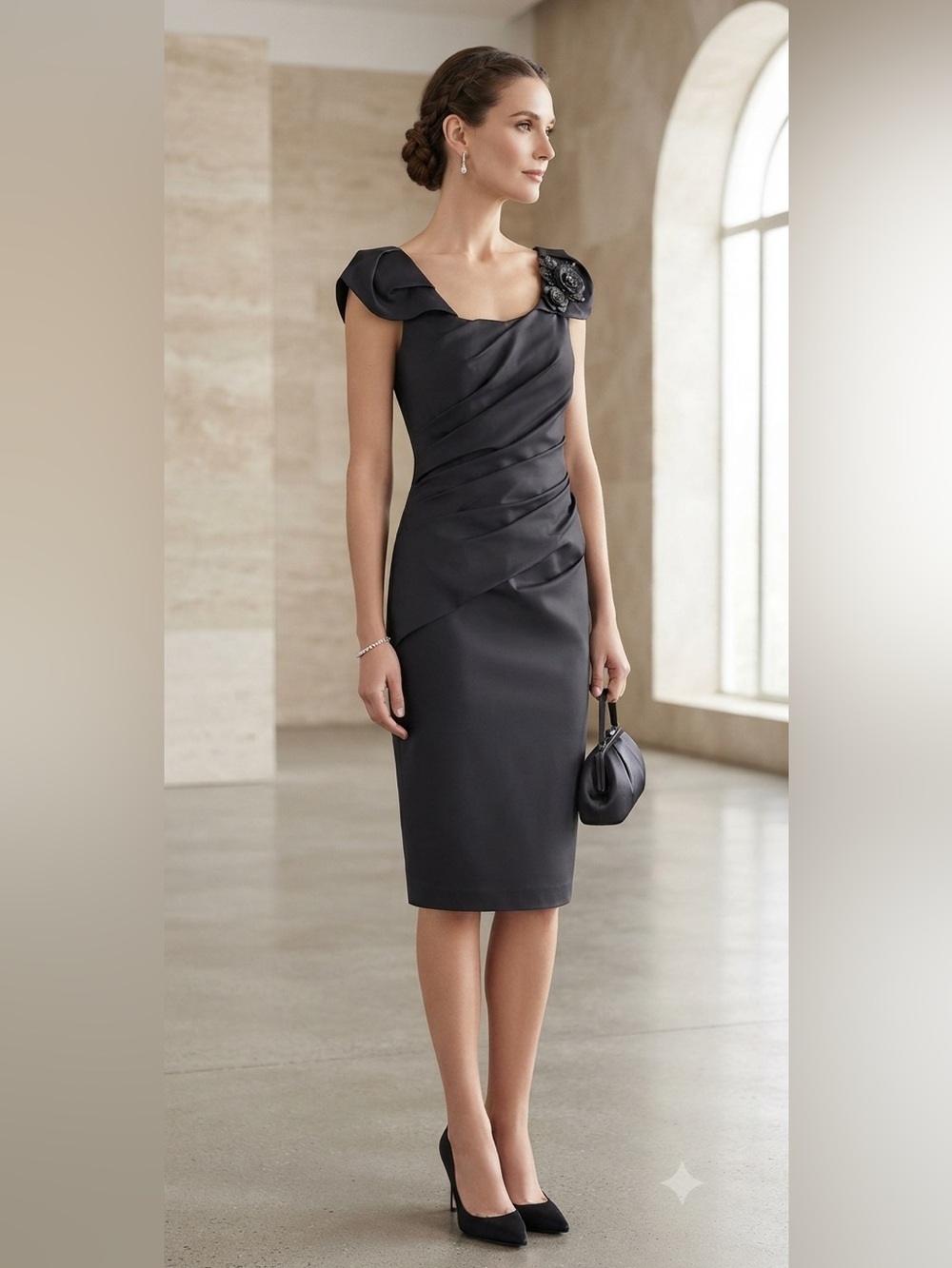 Vera wing black Dress